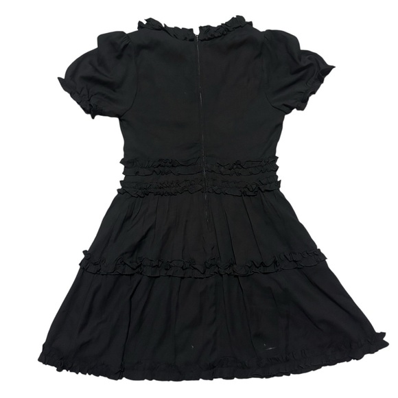 Trixxi Black Ruffle Mini Dress Size Medium NWT - Picture 4 of 12